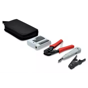 Digitus DN-94022 kit de herramientas de red para instalaciones CAT 5e, CAT 6, CAT 7