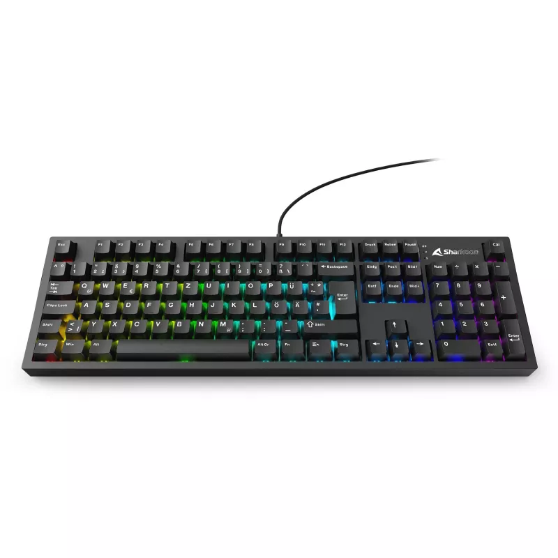 Sharkoon OfficePal KB70W Mech teclado mecánico, Linear Silent, distribución DE