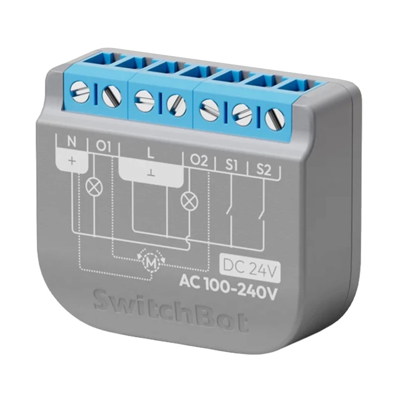 Interruptor de relé SwitchBot 2PM de dos canales W5502320 – relé de dos canales para control inteligente