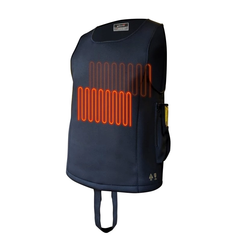 Glovii GMV1M chaleco para deportes acuáticos negro softshell