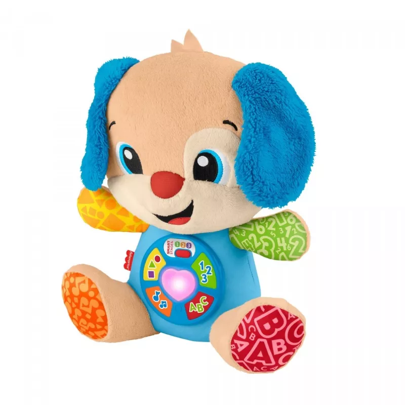 Juguete educativo interactivo MATTEL Fisher-Price Perrito Ríe y Aprende JFD27 – luces, sonidos y botones para el aprendizaje temprano