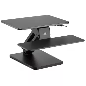 Soporte de sobremesa Maclean para teclado, monitor o portátil, pistón de gas, altura ajustable, negro, MC-882