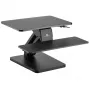 Soporte de sobremesa Maclean para teclado, monitor o portátil, pistón de gas, altura ajustable, negro, MC-882