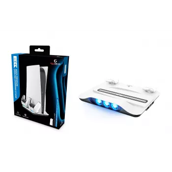 EgoGear SCC5-P5-WH, sistema de carga, PlayStation 5, blanco, con cable, 258 mm, 53 mm