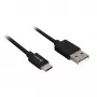 Adaptador de cable USB 2.0 A a USB-C Sharkoon 0,5 m, negro