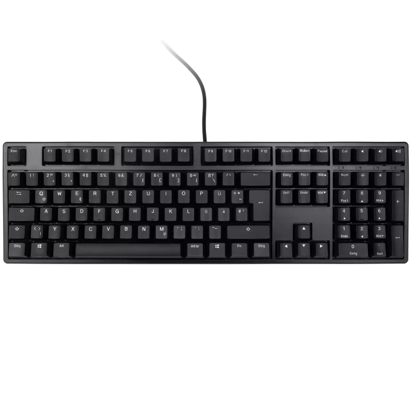 Teclado Ducky Origin Phantom negro universal USB QWERTZ alemán