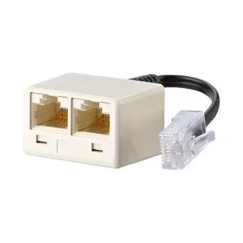 METZ CONNECT UAE - adaptador de red - RJ-45 (H) a RJ-45 (M) - 10 cm - blanco perla (130607440101-E)