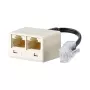 METZ CONNECT UAE - adaptador de red - RJ-45 (H) a RJ-45 (M) - 10 cm - blanco perla (130607440101-E)
