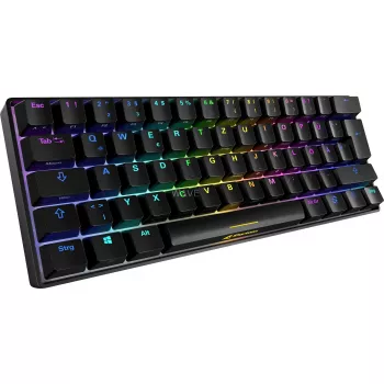 SKILLER SGK50 S4, teclado gaming negro, distribución PT, Kailh Red