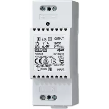 JUNG NT 1220 REG VDC - 100 - 240 V - 50/60 Hz - 2 A - blanco - 36 mm
