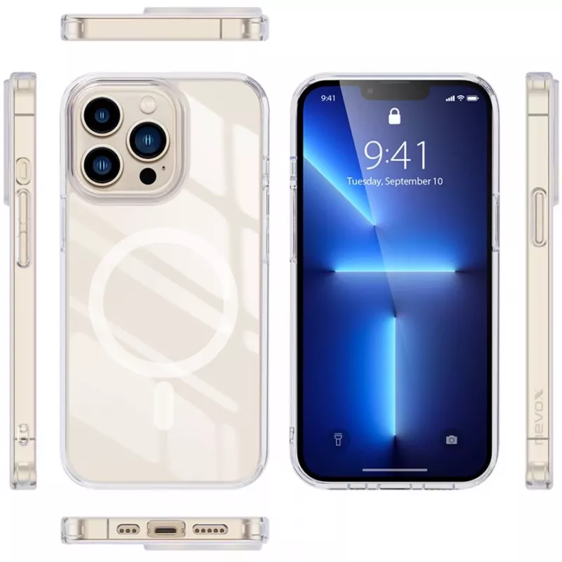 StyleShell SHOCKFlex, funda para móvil transparente, iPhone 16 Pro, compatible con MagSafe