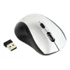 Ratón óptico inalámbrico Gembird MUSW-4B-02-BS, RF, ambidiestro, 1600 DPI, 4 botones, plata/negro