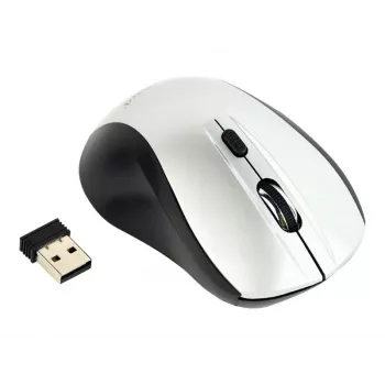 Ratón óptico inalámbrico Gembird MUSW-4B-02-BS, RF, ambidiestro, 1600 DPI, 4 botones, plata/negro