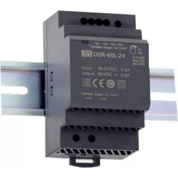 Fuente de alimentación MEAN WELL DDR-60L-12 60W entrada 18-75V salida 12V