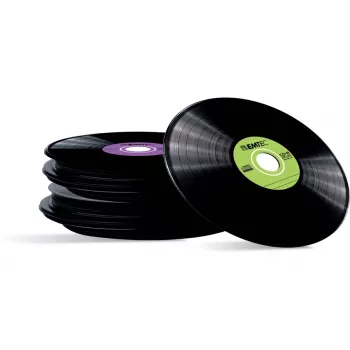 EMTEC Vinyl Look - 10 x CD-R - 700 MB (80 min) 52x - azul, amarillo, lila, verde, rosa - funda slim jewel case
