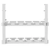 Organizador de cables bajo el escritorio MACLEAN MC-104 W, bandeja de acero de 2 niveles, blanco, carga máx. 5 kg, para grosores de mesa de 0,5–5 cm