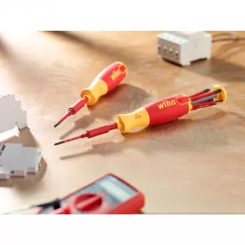 Juego de destornilladores wiha 41157 LiftUp electric, aislados rojo/amarillo, 7 piezas