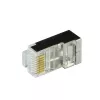 Conector CAT.6 RJ45 100 uds., naranja