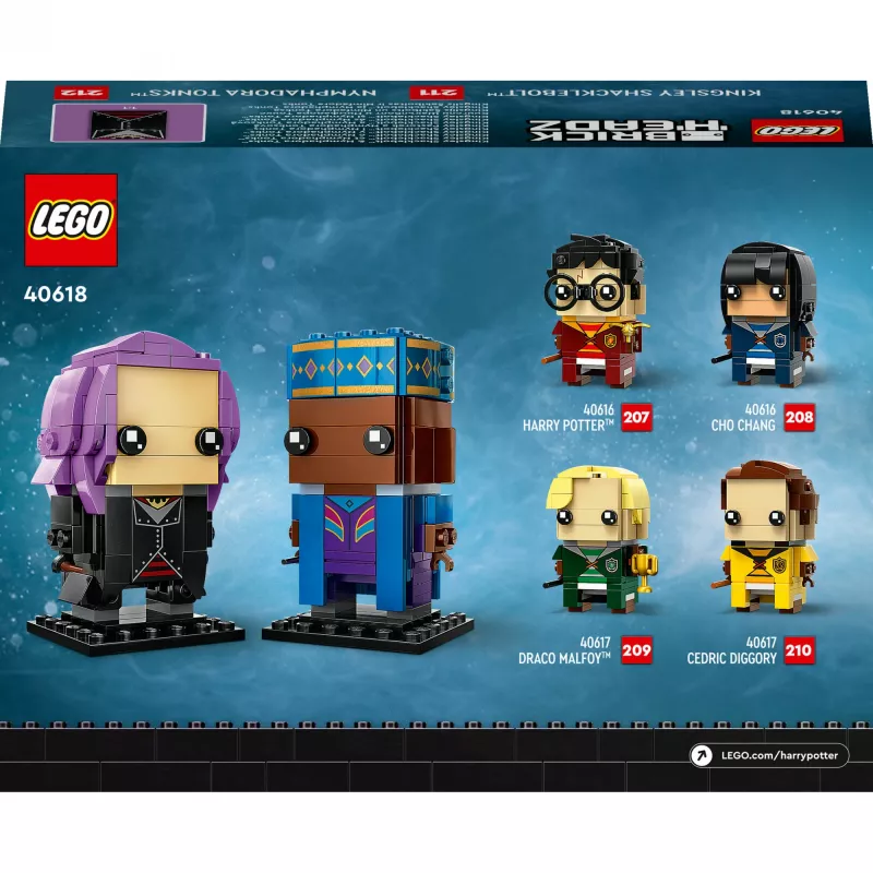 Lego Brickheadz Harry Potter 40618 Kingsley Shacklebolt y Nymphadora Tonks