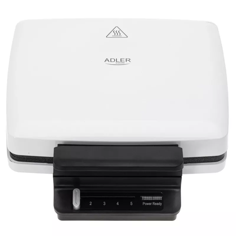 Gofrera Adler AD 3085 — 1200 W, 2 gofres rectangulares 9×13 cm, temperatura ajustable, placas antiadherentes