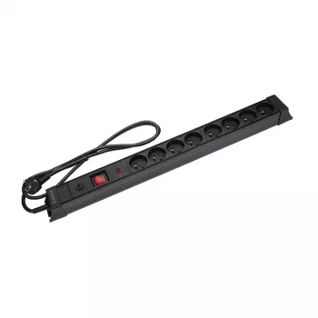 Regleta con protección contra sobretensiones Hawk HWPS801BK 1,5 m cable de alimentación, modelo HWPS801BK
