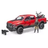 Dodge RAM 2500 Power Wagon con remolque y moto Ducati 02502 BRUDER