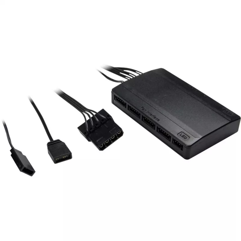 INTER-TECH Argus RS-07 RGB set de ventiladores de caja de 120 mm, 3 uds., con mando a distancia, negro