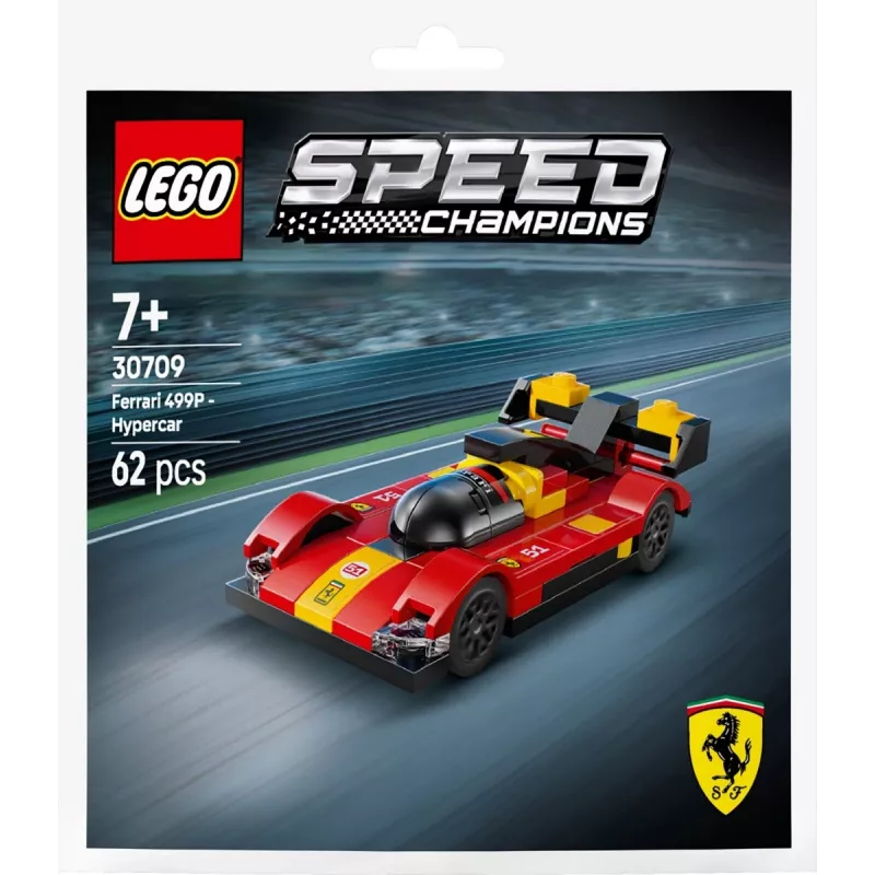 Juguete de construcción LEGO Speed Champions Ferrari 499P Supersportwagen Polybag 30709