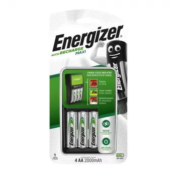 Cargador de pilas ENERGIZER Maxi ACCU HR6 POW + 2 pilas AA 2000 mAh