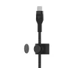 Cable BoostCharge USB-C/USB-C silicona trenzada 2 m, negro