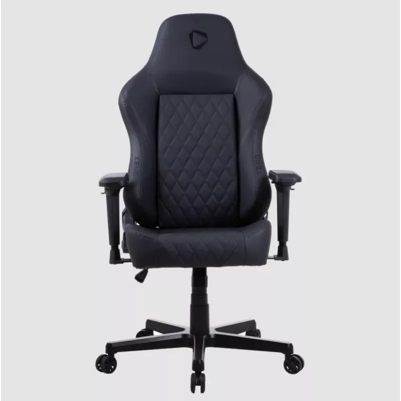 Silla gaming Onex FX8 Formula X — asiento racing ergonómico, reposabrazos ajustables, función de inclinación y balanceo, negro