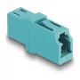 DeLOCK acoplador de fibra óptica LC simplex conector hembra a conector hembra LC simplex OM3 aguamarina