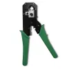 Herramienta de crimpado y corte QOLTEC 54381 — Alicate de crimpado para conectores de red modulares y cortacables
