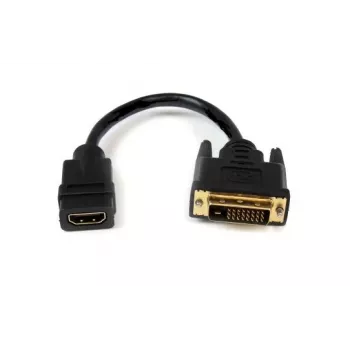 Adaptador DVI a HDMI Garbot 31.20.9001 — cable de 15 cm, negro