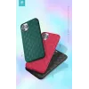 Funda blanda Devia Woven2 para iPhone 11 Pro — textura tejida, negro