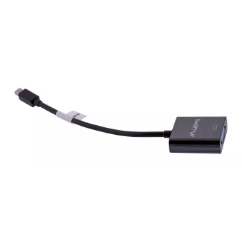 Cable adaptador VGA (D-Sub) a Mini DisplayPort LANBERG AD-0006-BK, 0,2 m, DisplayPort 1.2, 1920×1200@60Hz, conector hembra MiniDP, negro