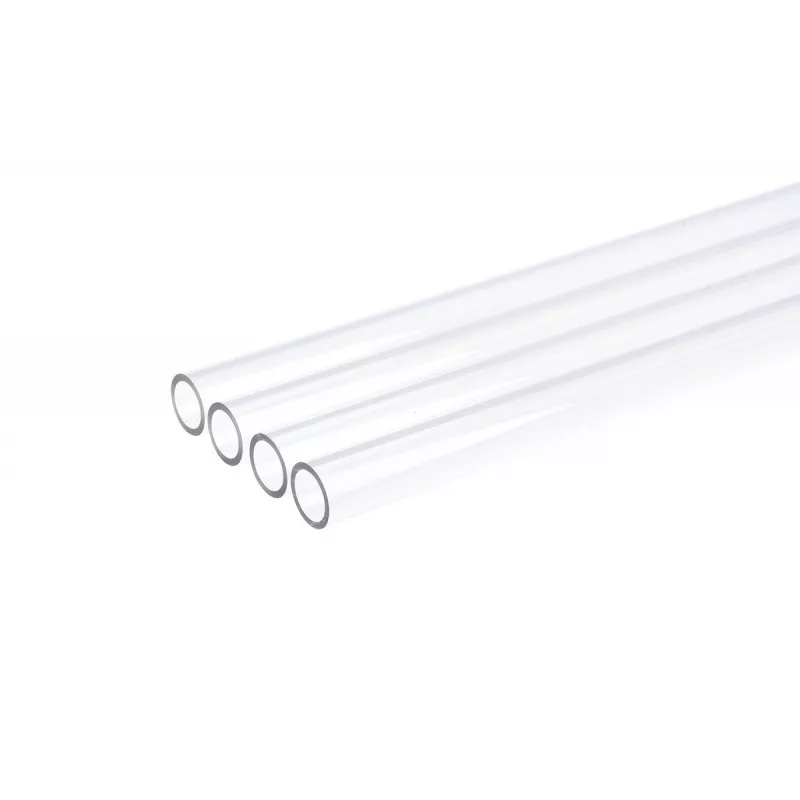Tubo para sistema de refrigeración líquida de PC Alphacool 18443 — acrílico, Ø 16 mm, longitud 60 cm, rosca Ø 13 mm, transparente