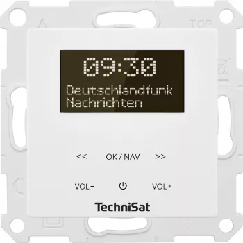TechniSat DigitRadio UP 55 - radio DAB - 2 x 2 vatios - blanco (0001/3901)