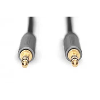 Cable de conexión de audio Digitus jack de 3,5 mm a jack de 3,5 mm 1,8 m Negro