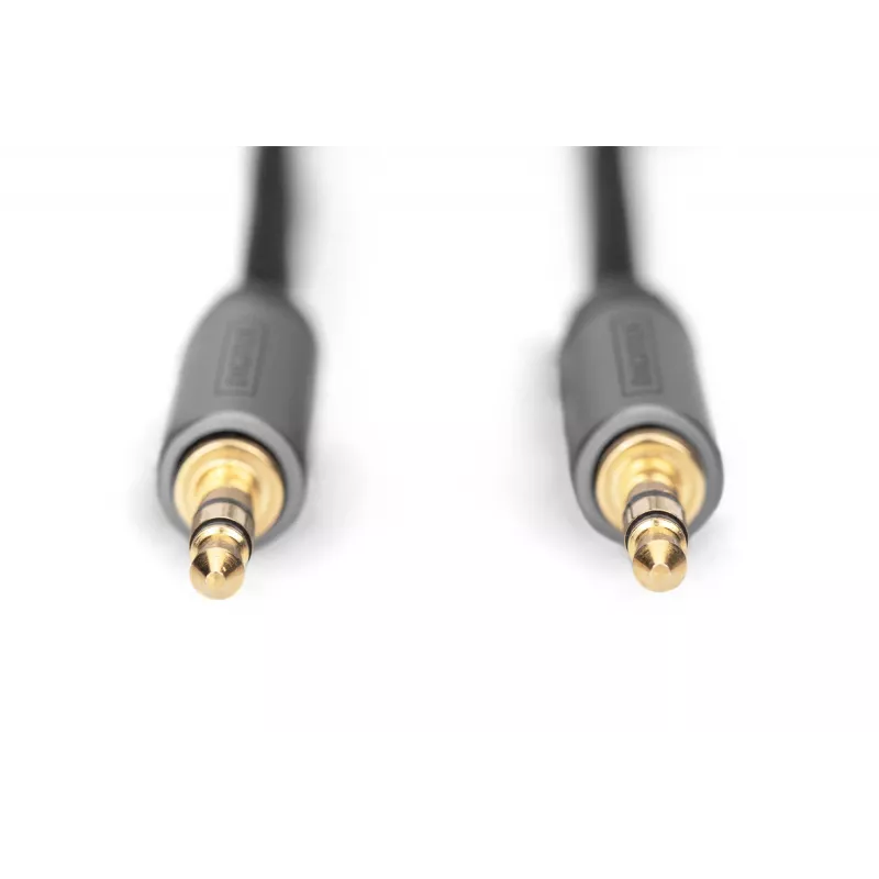 Cable de conexión de audio Digitus jack de 3,5 mm a jack de 3,5 mm 1,8 m Negro