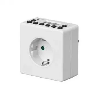 Temporizador digital Goobay Wentronic, blanco - control preciso de dispositivos electrónicos con diseño discreto (93256)