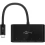 Goobay | Adaptador multipuerto USB-C de 4 puertos | 61073 | Type-C | USB-A