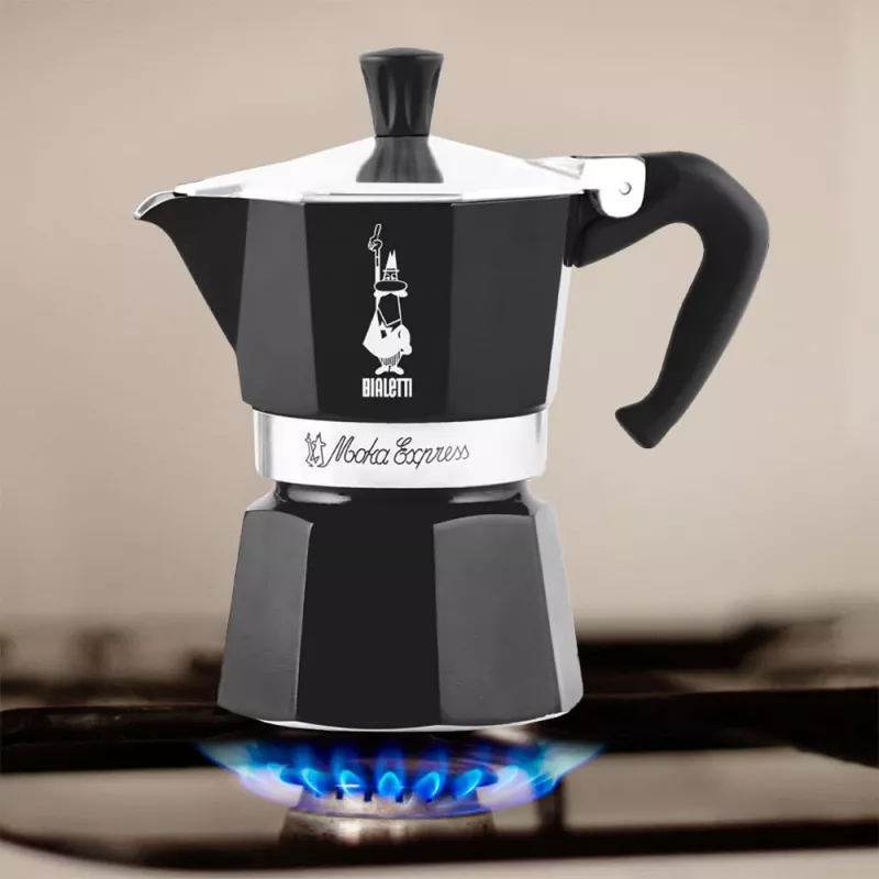Bialetti Moka Express Cafetera moka Negro