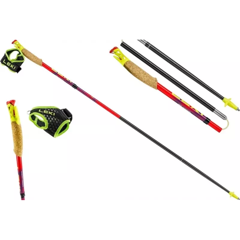 Bastones de trekking Leki TRL Ultratrail FX One 115 cm, rojo