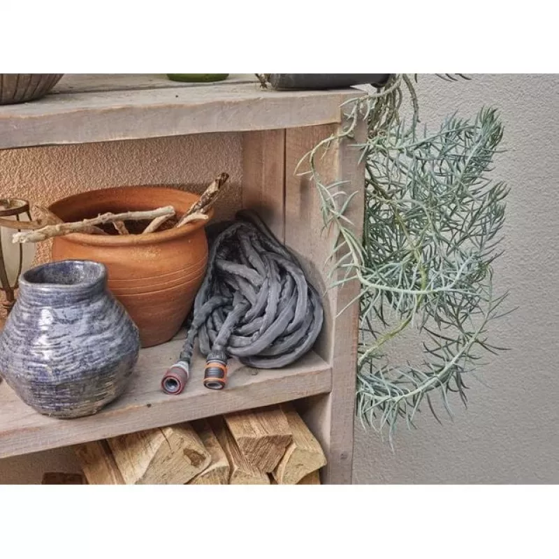 Gardena Liano Manguera de jardín 25 m PVC negro gris para uso en superficie