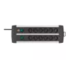 Regleta de enchufes Brennenstuhl 1391000912 3 m 12 tomas de CA para interior negra y blanca