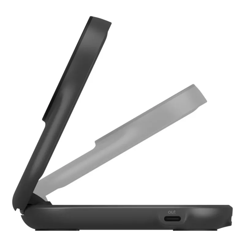 Cargador de interior Belkin UltraCharge 25w Qi2 2en1 Magnético USB-C negro redondo