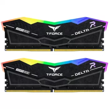 DIMM 32 GB DDR5-6400 (2x 16 GB) kit dual, memoria negra, FF3D532G6400HC32ADC01, Delta RGB, INTEL XMP, AMD EXPO