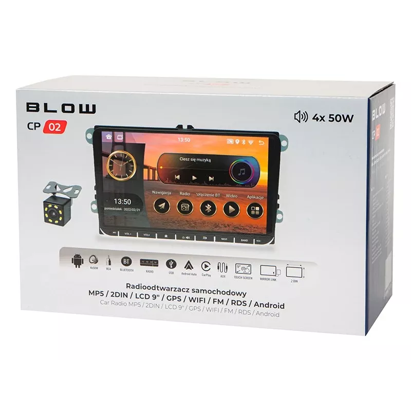 Autorradio BLOW CP02 2DIN pantalla táctil 9