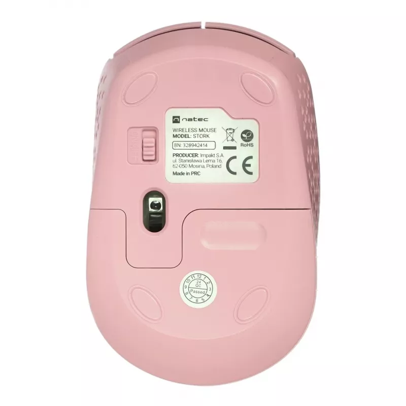 Ratón NATEC STORK hogar ambidiestro RF inalámbrico + USB Type-A óptico 1600 DPI